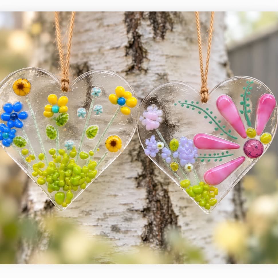 Wildflower Hearts – Fused Glass Make-at-Home Kit