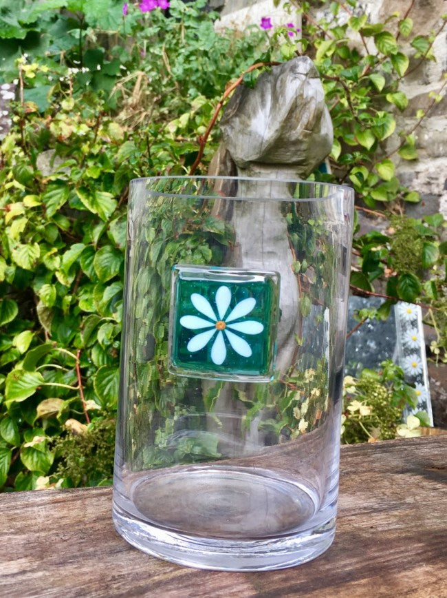 Daisy large Vase - Aqua