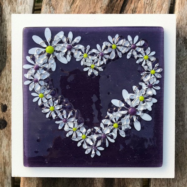 Daisy Wall Art Panel - Medium - Purple