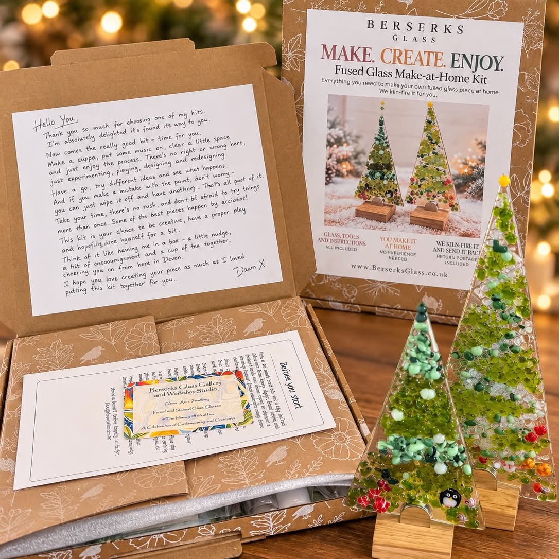 Christmas Trees! Fused Glass Make at Home Kit