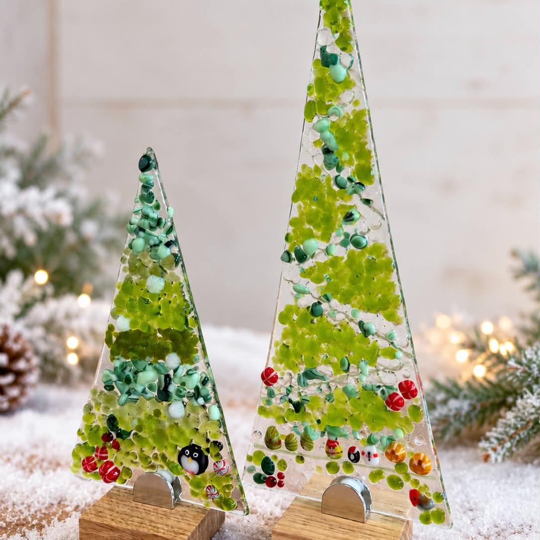 Christmas Trees! Fused Glass Make at Home Kit