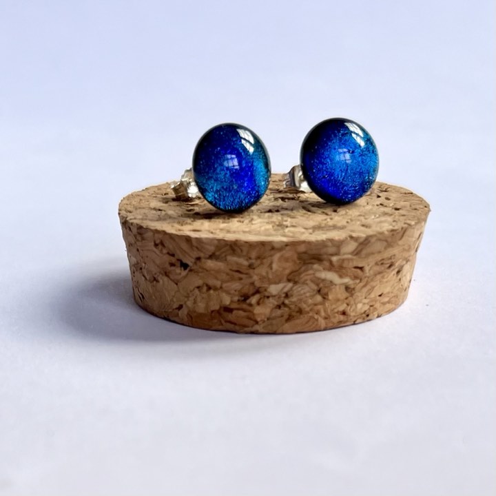 Fused Glass Dichroic Studs