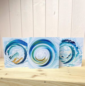 Crashing Waves Greetings Cards