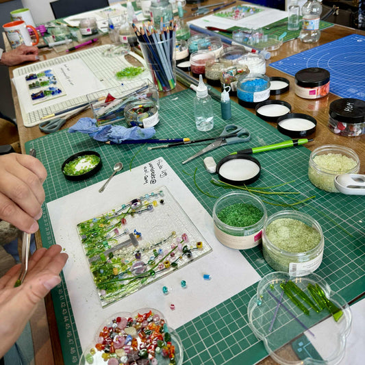2026 NEW Half Day Decorative/Fused Glass Class  10am - 1pm Adults over 18 only