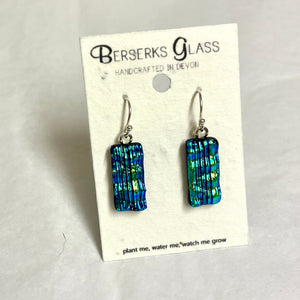 Dazzle Moorland Green drop earrings hypoallergenic