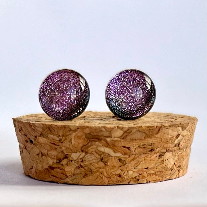 Fused Glass Dichroic Studs