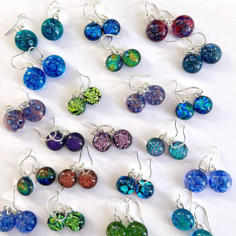 Fused Glass Dichroic Drops