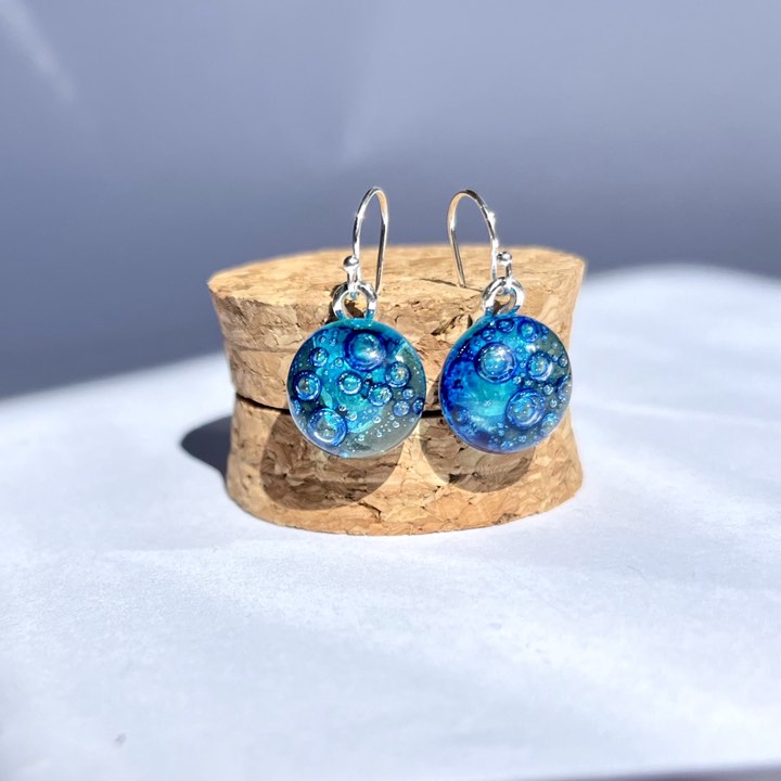 Fused Glass Bubble Drops