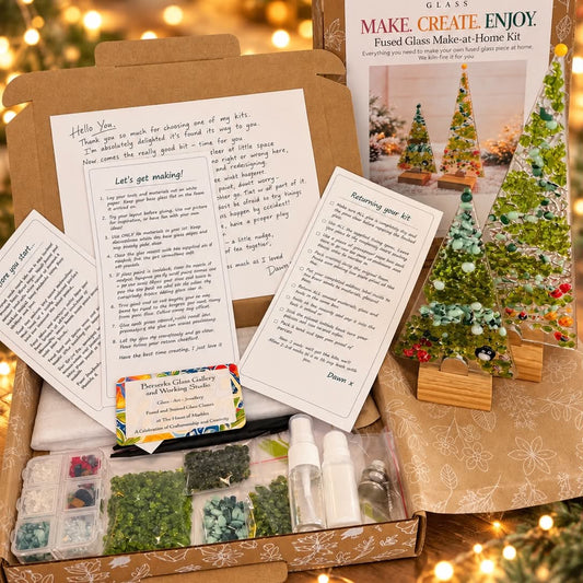 Christmas Trees! Fused Glass Make at Home Kit