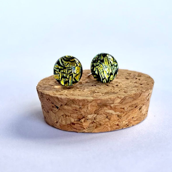 Fused Glass Dichroic Studs