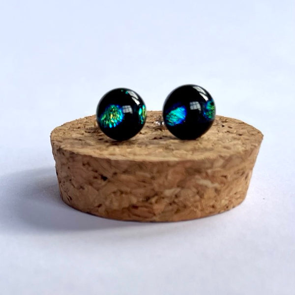 Fused Glass Dichroic Studs
