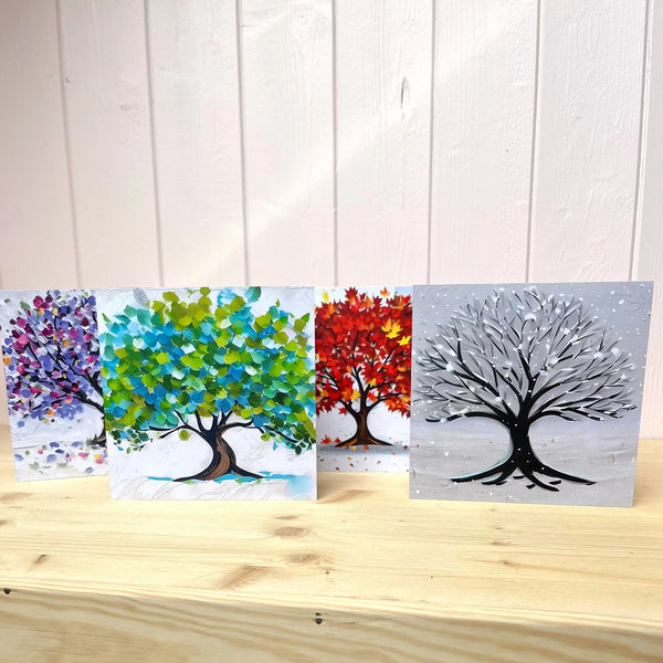 Les Bois 4 Seasons Greetings Cards