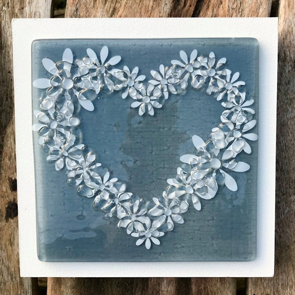 Daisy Wall Art Panel - Medium - Grey