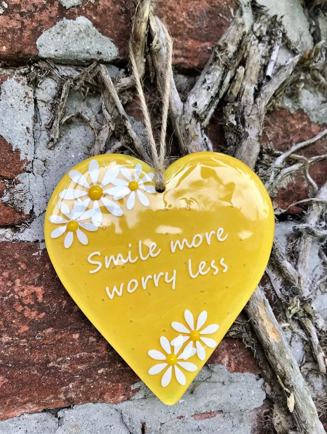 Inspired Sayings Hanging Daisy Heart
