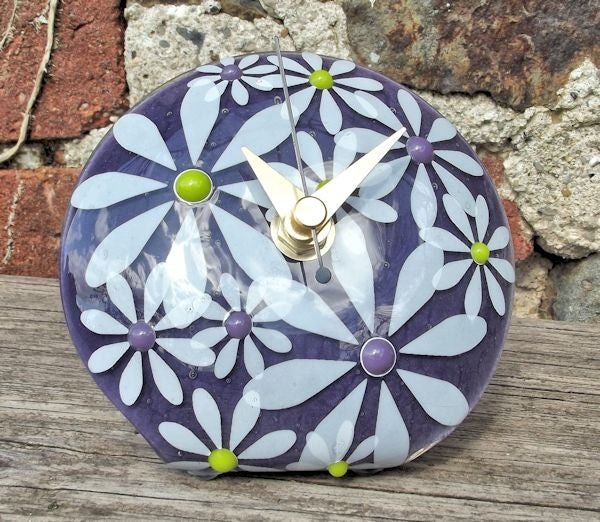 Daisy 'Q' Clock - Purple