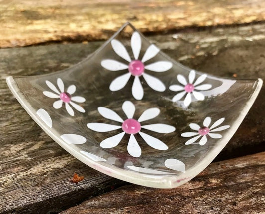 Simply Daisy Ring Dish - Pink
