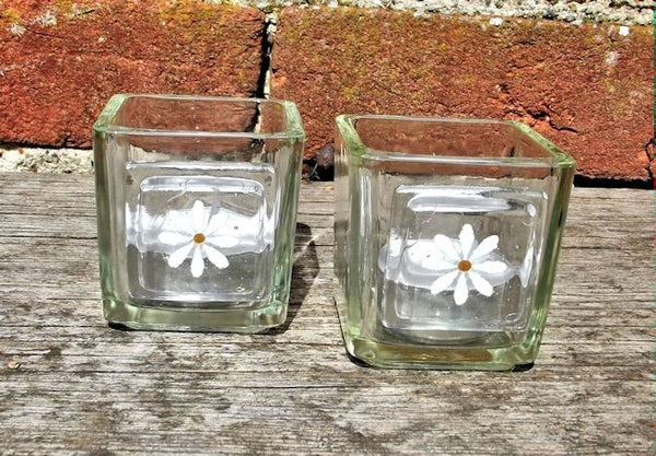 Pair of Little Daisy T-Lights - Clear