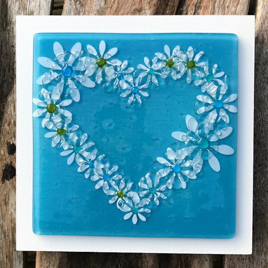 Daisy Wall Art Panel - Medium - Turquoise